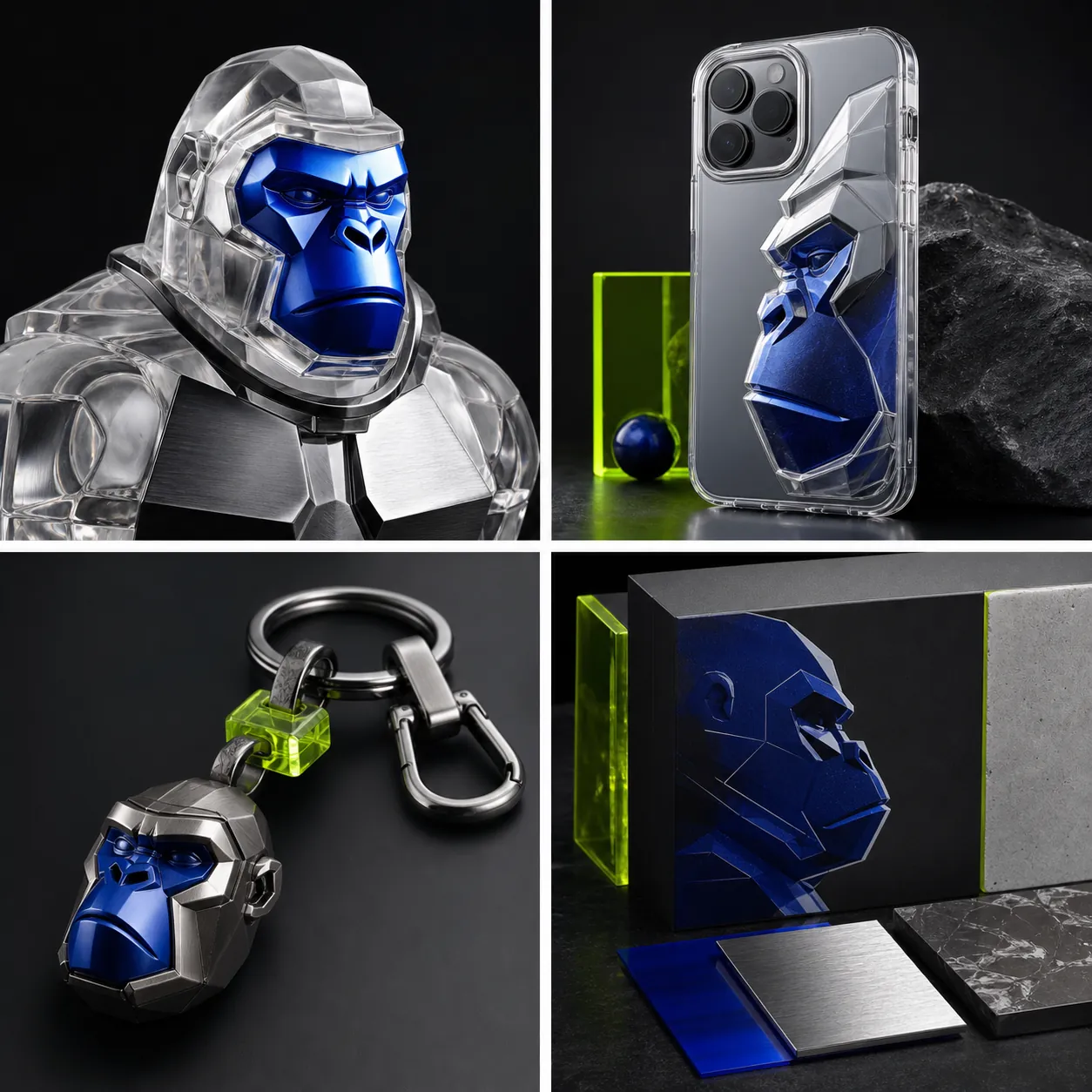 ATB GORILLA — character, phone case, collectible charm and material concepts