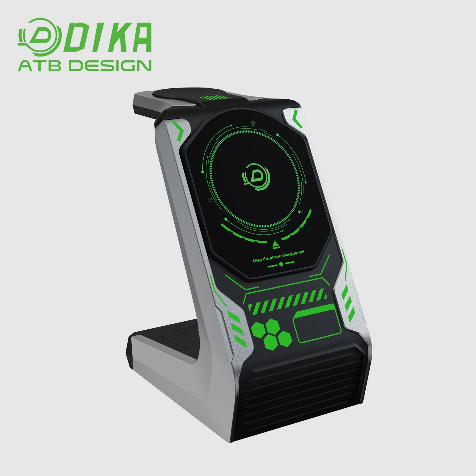 Three-in-one wireless charging stand DHW801