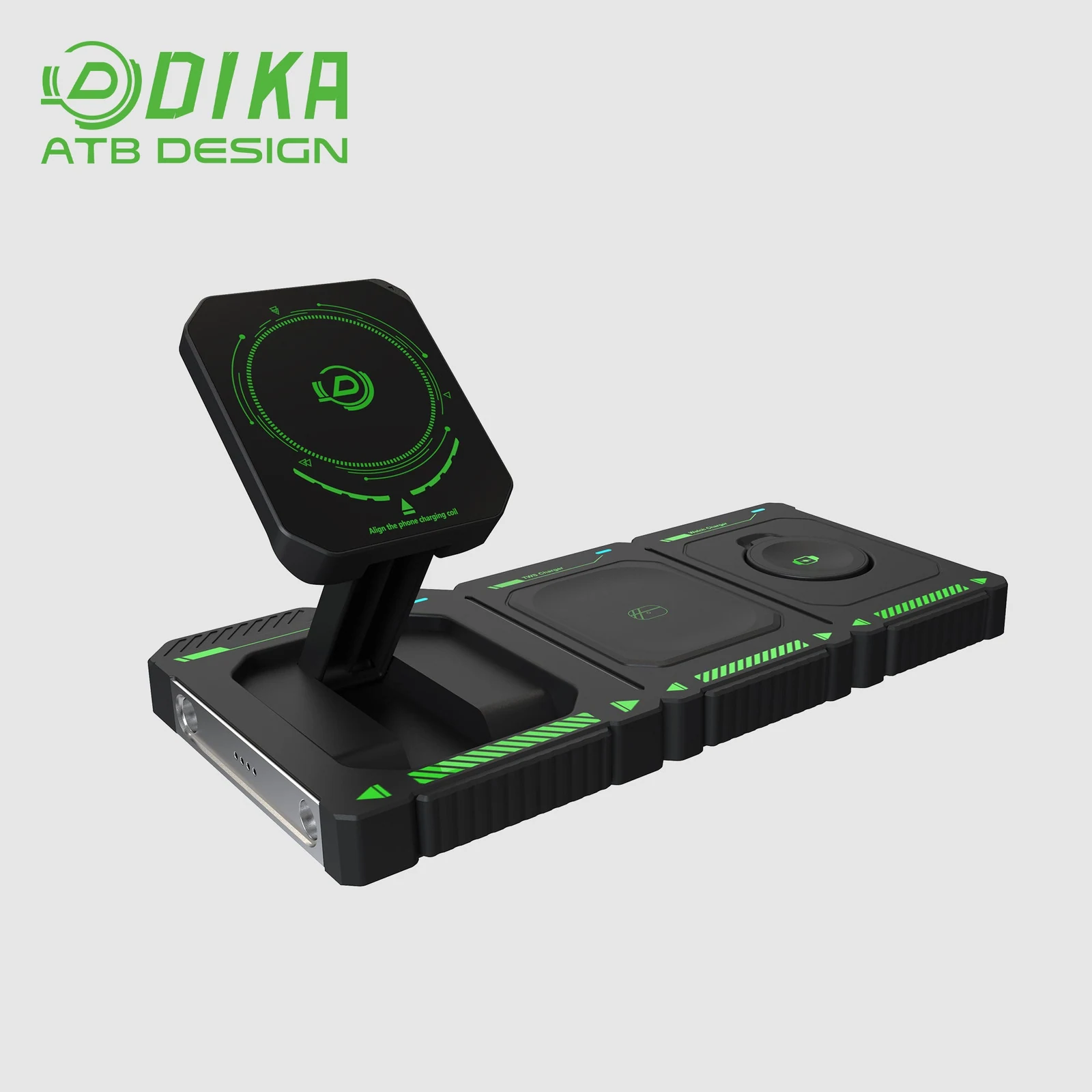 Three-in-one wireless charging stand DHW803